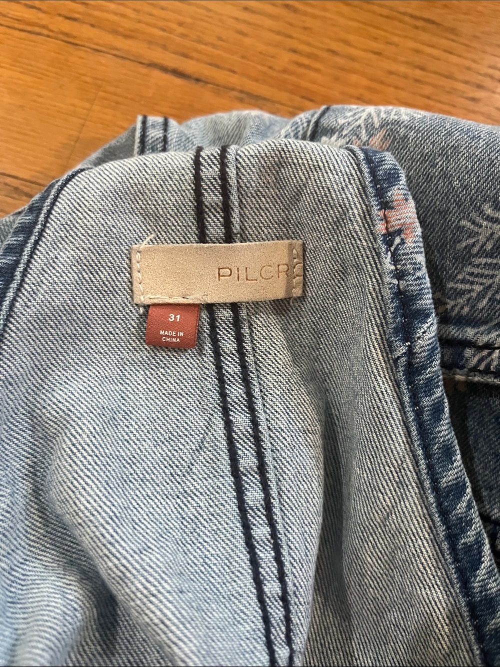 Pilcro Blue Floral-Print Denim Overalls - Picture 9 of 15